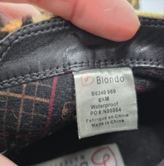 Blondo | maximalist leopard print pony hair waterproof ankle booties | WMS 6.5 - Picture 9 of 13